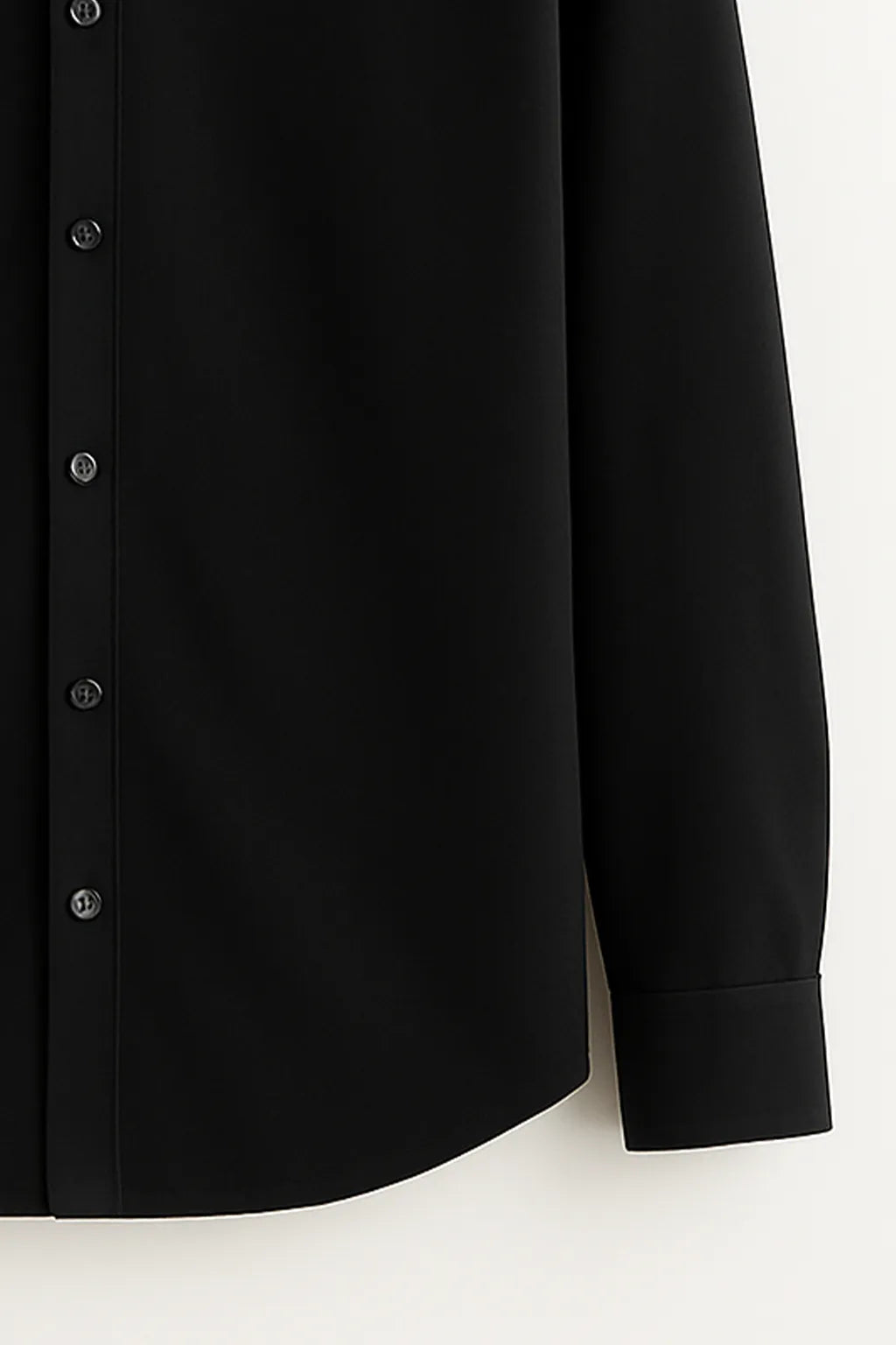 Gentlehaus's Signature Black Camp Collar Design with Crisp Stitching and Polished Look Shirt